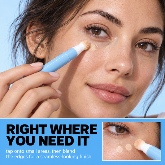Hydrating Cream Concealer Pen – Sponge Applicator, Matte Finish, Brightening