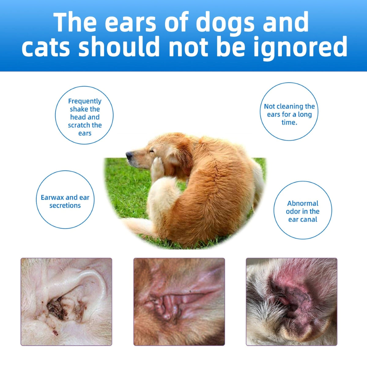 Pet ear cleaning solution