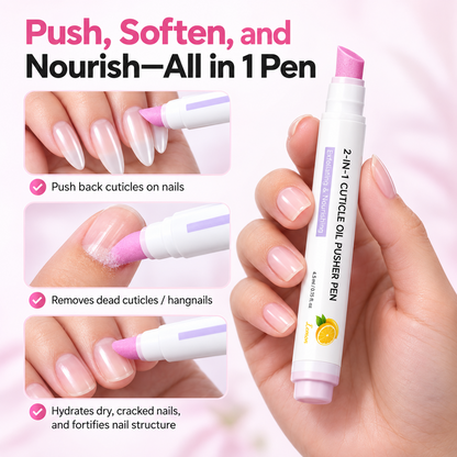 2-in-1 Cuticle Oil Pusher Pen