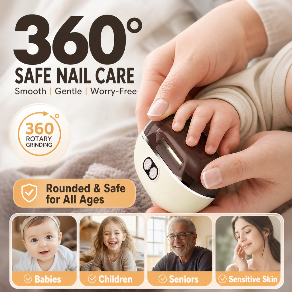 2-in-1 Smart Electric Nail Clipper & Polisher
