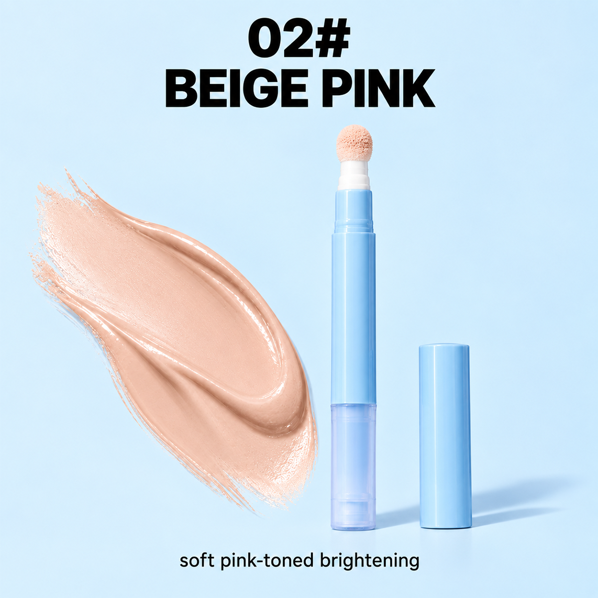 Hydrating Cream Concealer Pen – Sponge Applicator, Matte Finish, Brightening