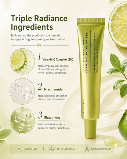Vitamin C Booster Shot Radiance Serum with Niacinamide & Glutathione, 30ml